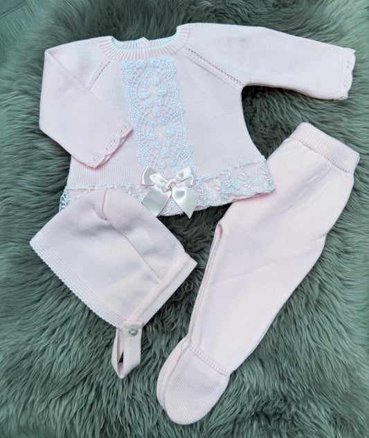 Pink Lace 3 piece