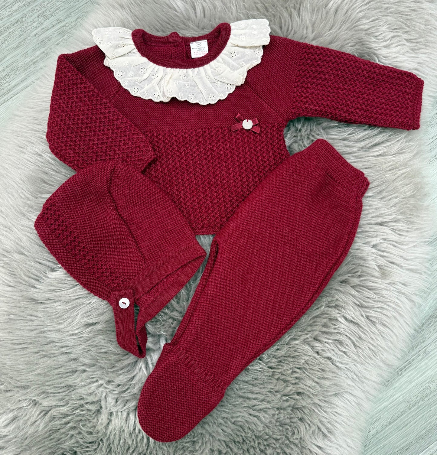 Burgundy 3 Piece