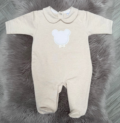 Beige Teddy Babygrow