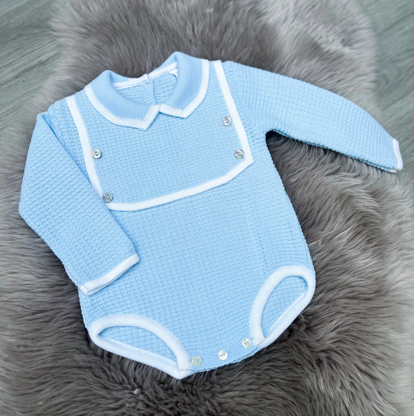 Blue Harley Romper