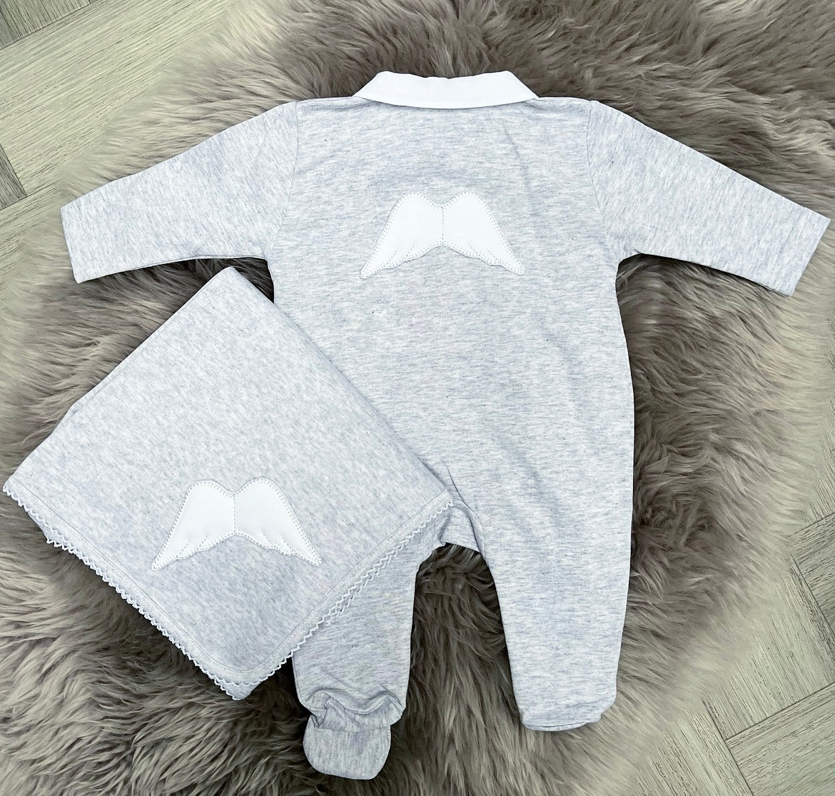 BabyGi Angel Wing Cotton Babygrow
