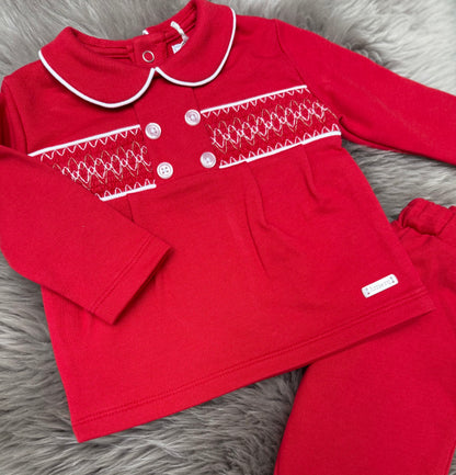 Red Smock Boy 2 Piece