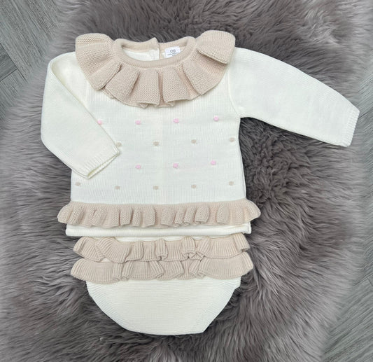 Cream & Beige 2 Piece