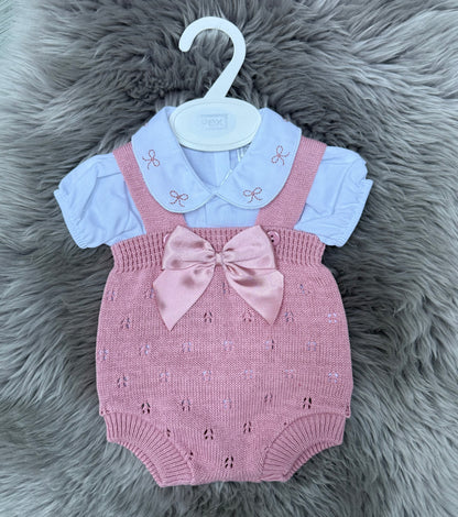 Dusty Pink Bow Set