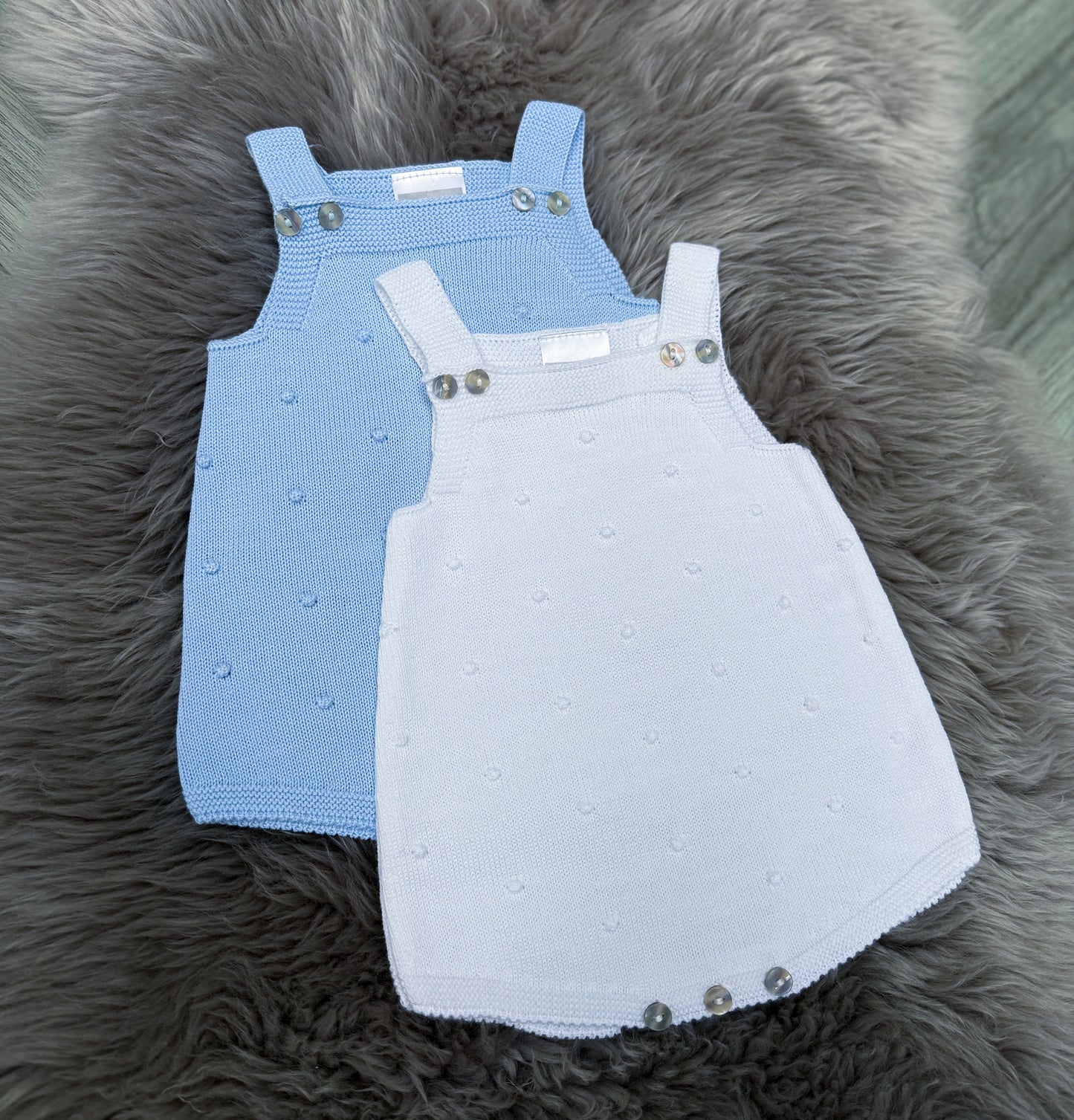Blue bobble romper