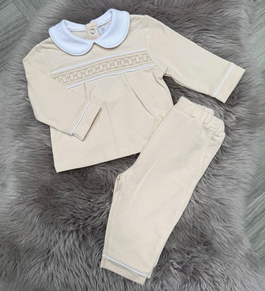 Beige Smock Tracksuit