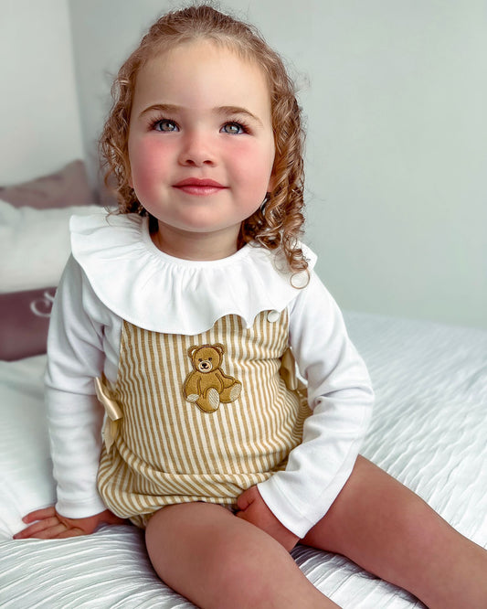 BIE EXCLUSIVE Girl Teddy Bear Romper