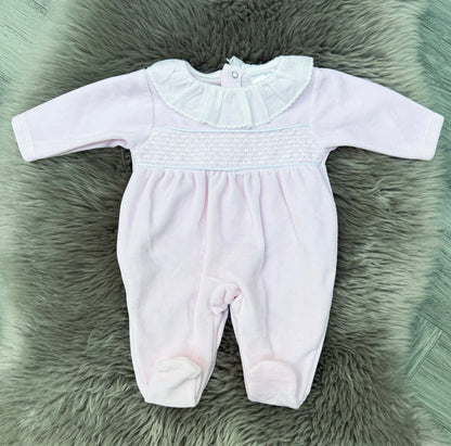 Pink Smock Babygrow