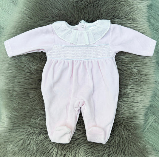 Pink Smock Babygrow