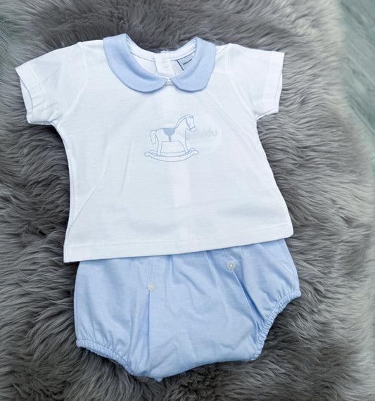 Blue Rocking Horse 2 Piece