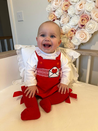 BIE EXCLUSIVE Girl Valentine Rompers