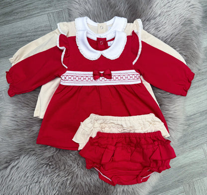 Red Dress & Bloomers