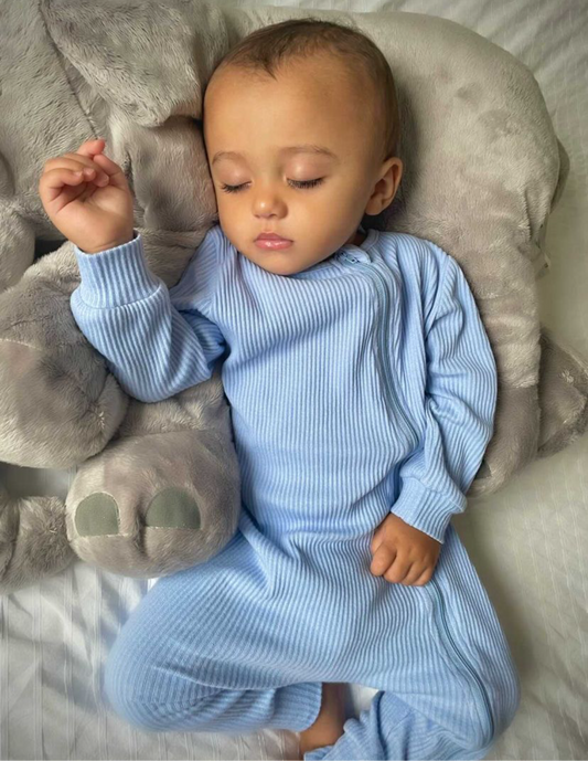 Powder Blue Zip Sleepsuit