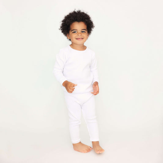 White Ribbed Tracksuit