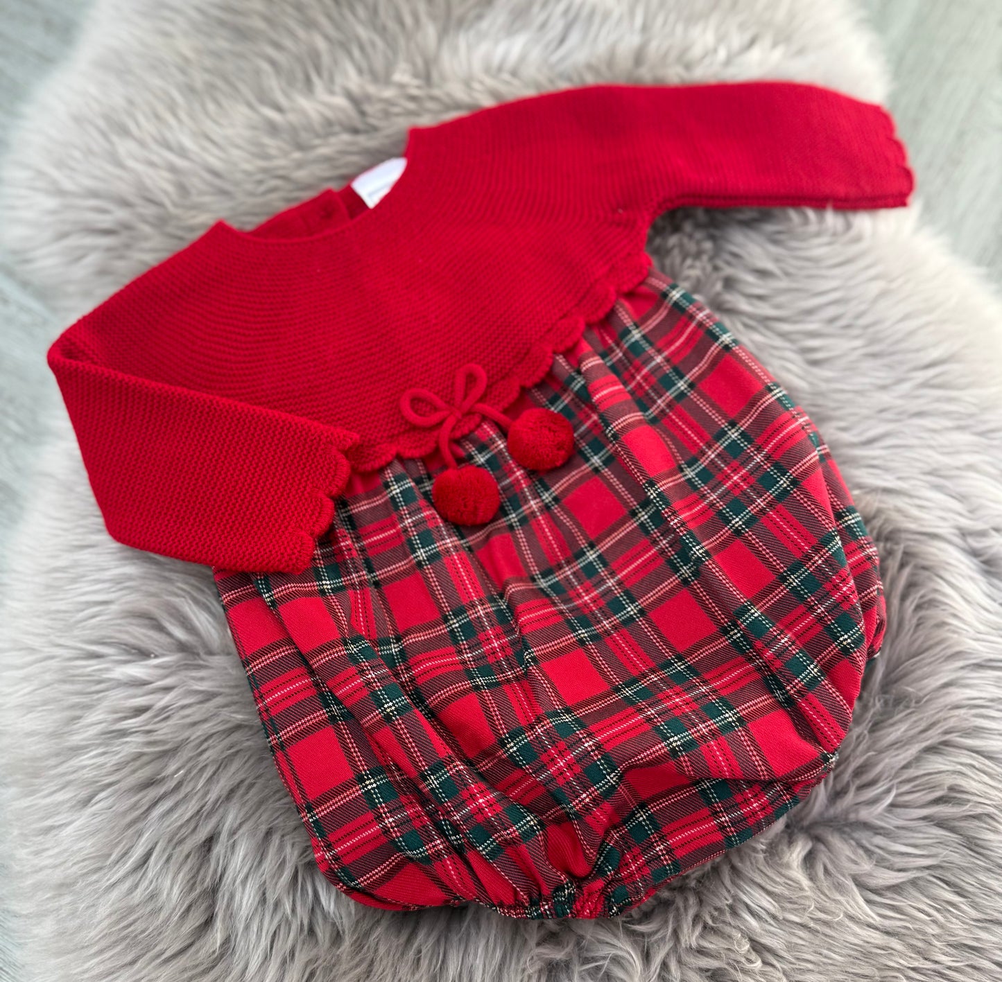 Red Check Romper