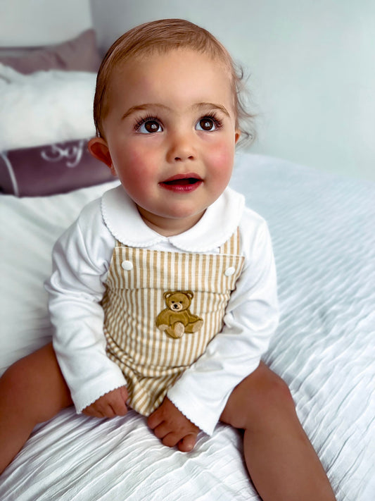 BIE EXCLUSIVE Boy Teddy Bear Romper