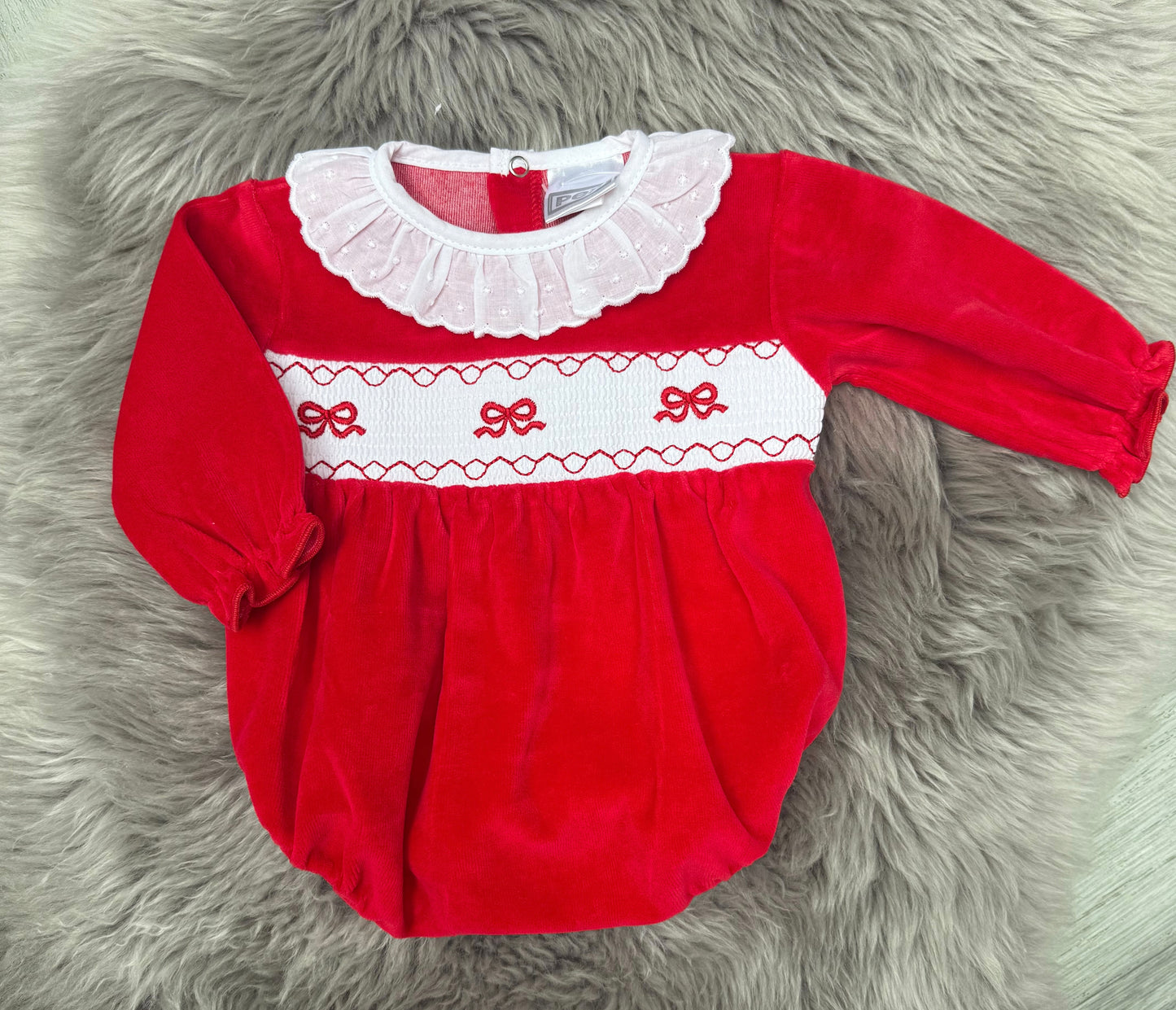 Red Bow Romper