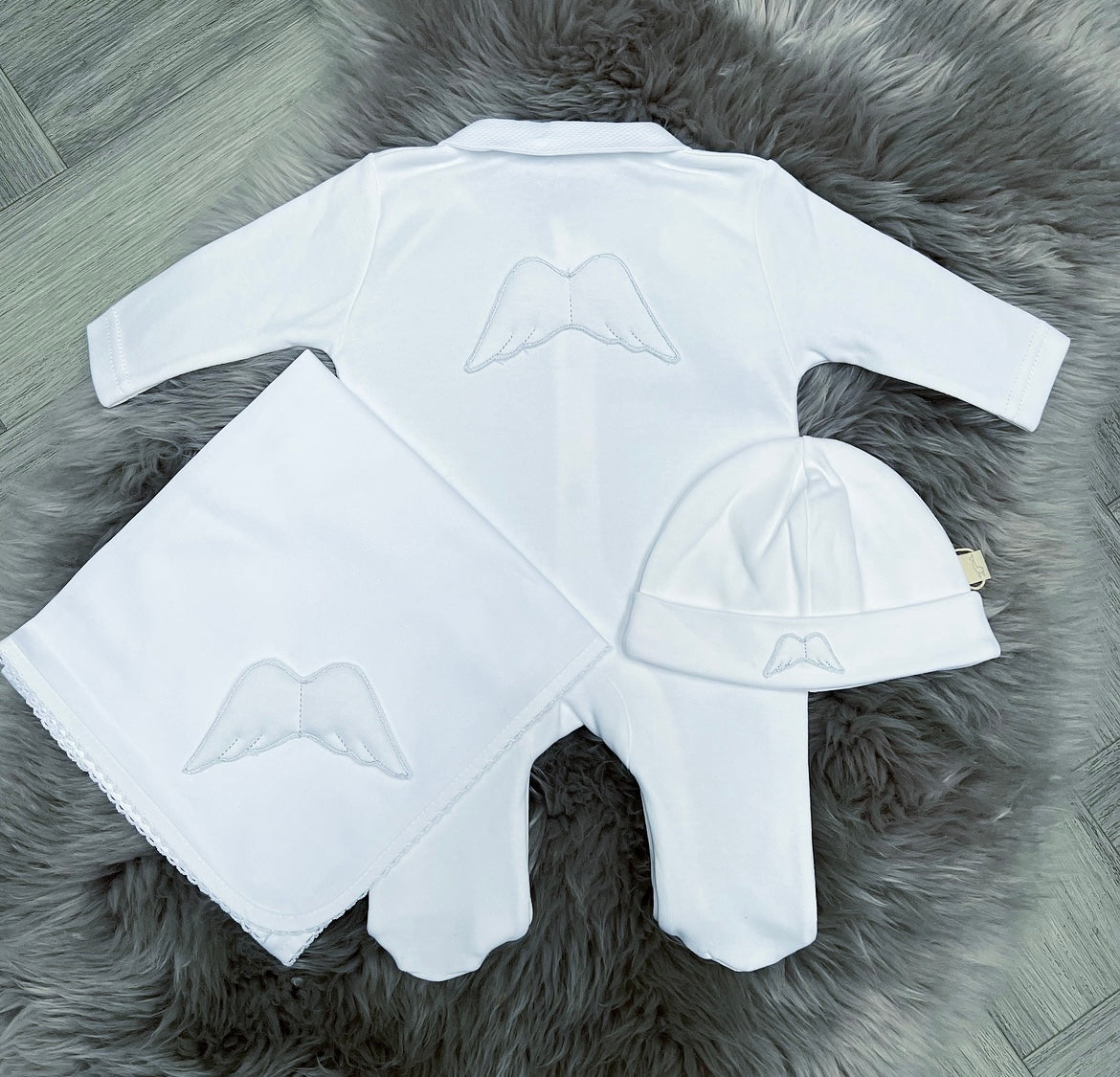 BabyGi Angel Wing Cotton Babygrow