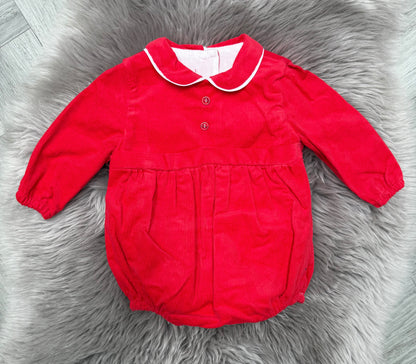 Red Leo Romper