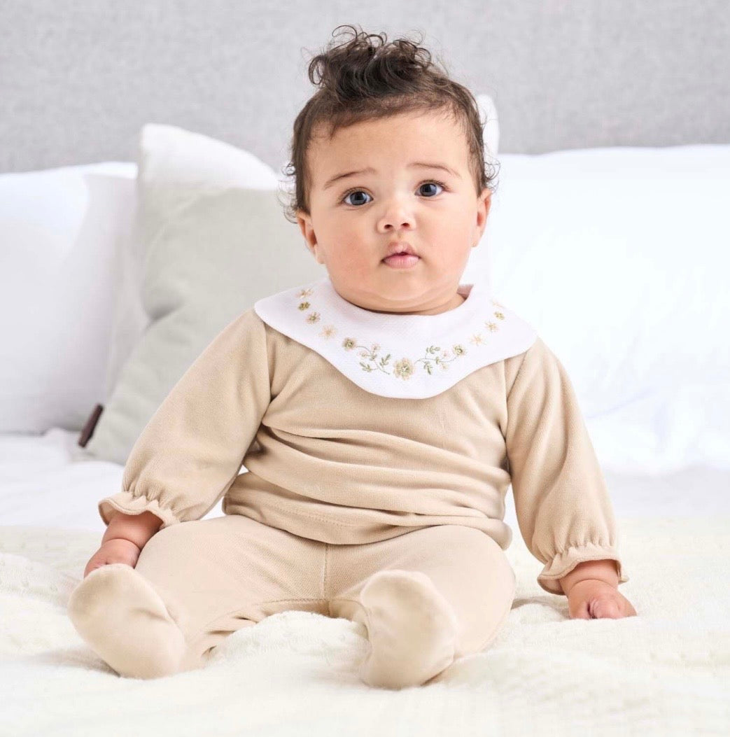 Beige Velour 2 Piece