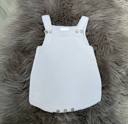 White Bobble Romper