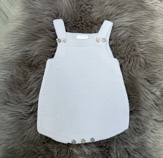 White Bobble Romper