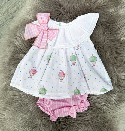 Girls Balloon Pink 2 Piece
