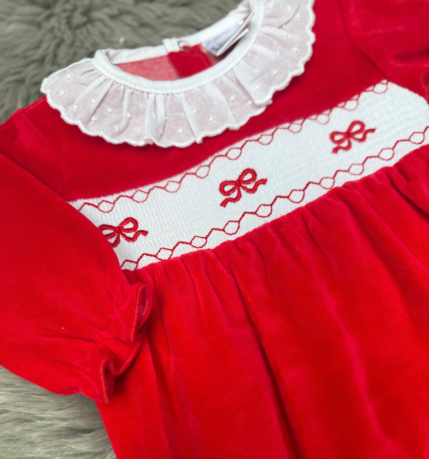 Red Bow Romper
