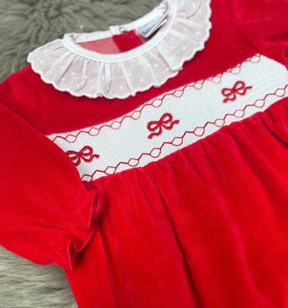 Red Bow Romper
