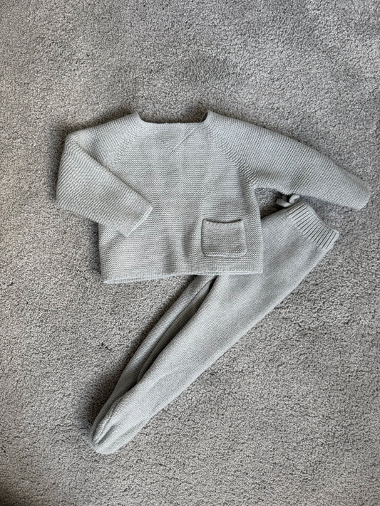 Zara 1-3months grey knit