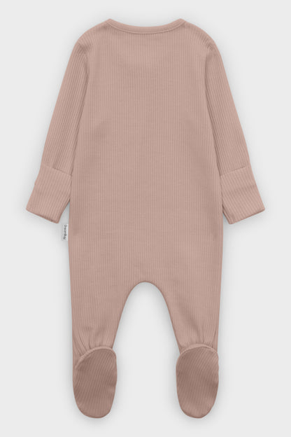 Velvet Mocha Zip Sleepsuit