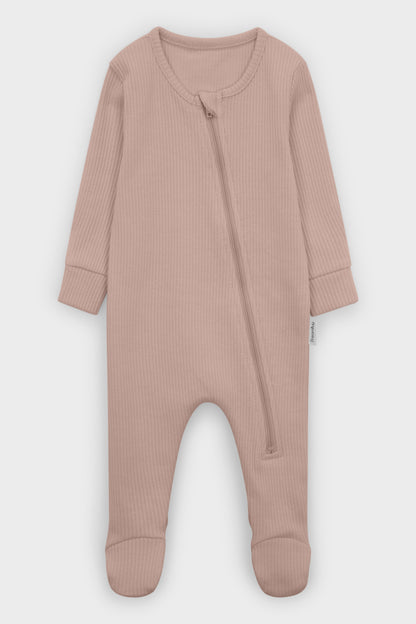 Velvet Mocha Zip Sleepsuit
