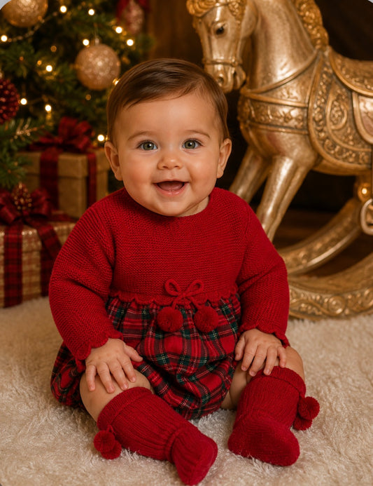 Red Check Romper