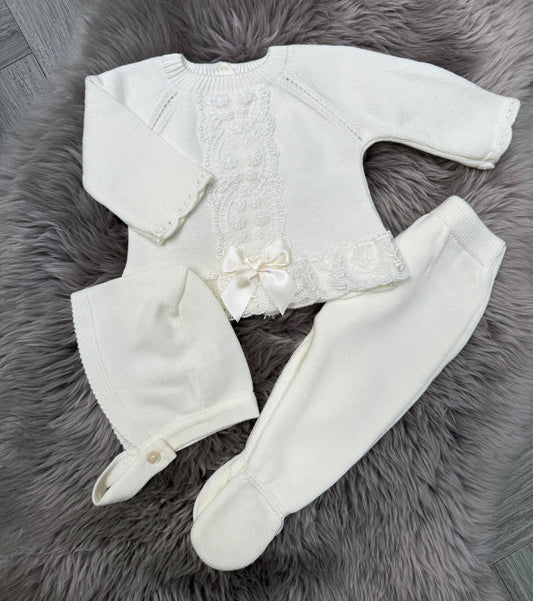 Cream Lace 3 piece