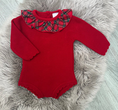 Red Check Romper