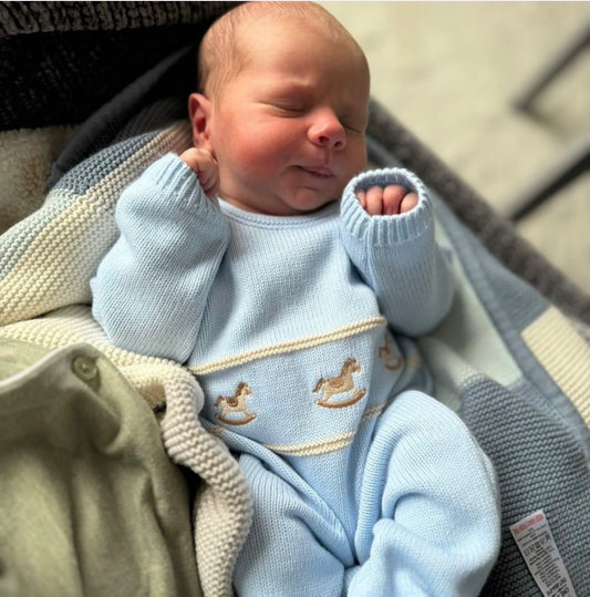 Blue Rocking Horse Babygrow