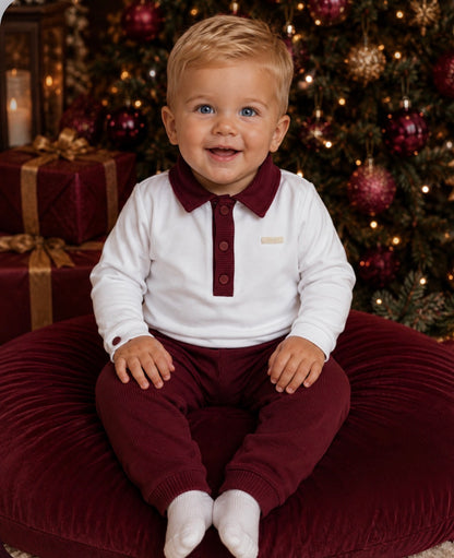 Burgundy & White Set