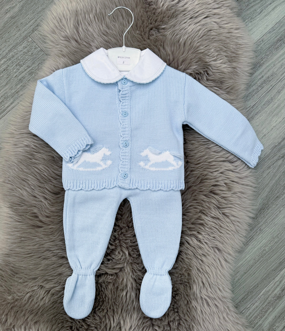 Blue Rocking Horse 3 Piece