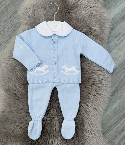 Blue Rocking Horse 3 Piece