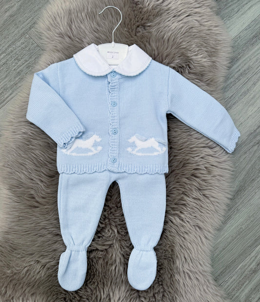 Blue Rocking Horse 3 Piece