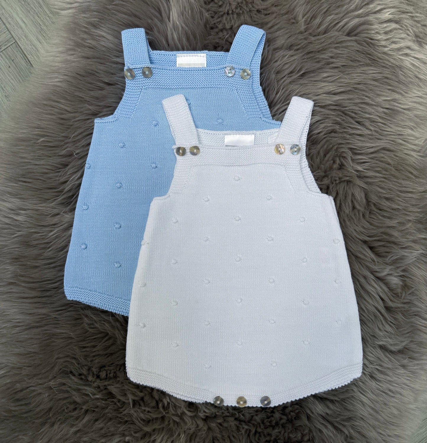 Blue bobble romper