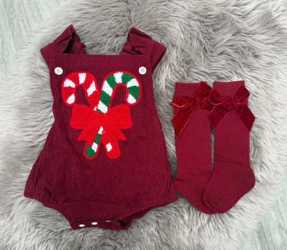 Candy Cane Romper