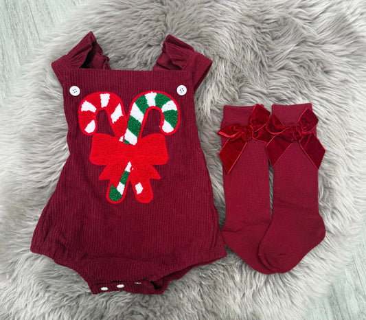 Candy Cane Romper