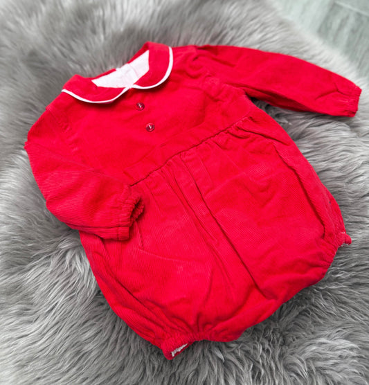 Red Leo Romper