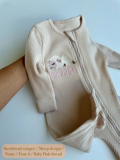 Safari Theme Zip Romper