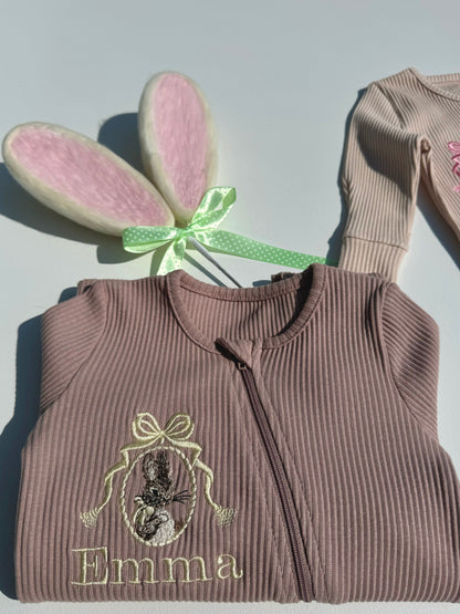 Easter Bunny Zip Sleepsuit
