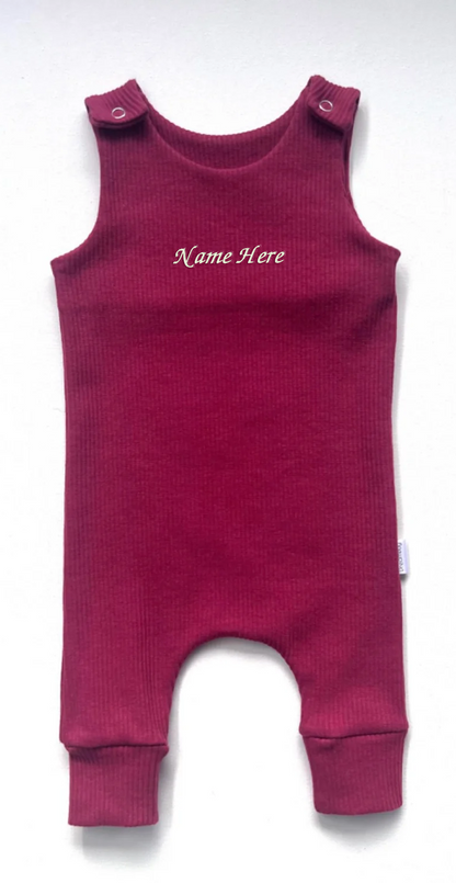 Claret Red Dungaree’s
