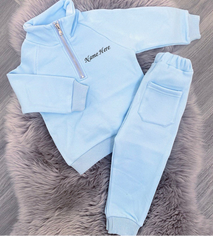 Fleeced Tracksuit Frost Blue