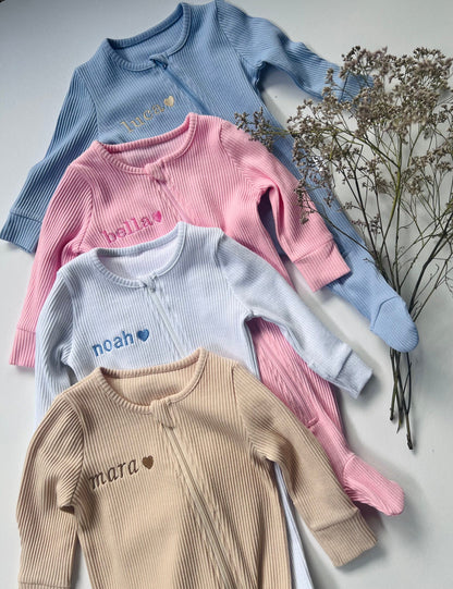 Shortbread Zip Sleepsuit