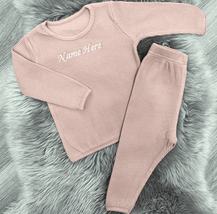 Ribbed Tracksuit Mocha